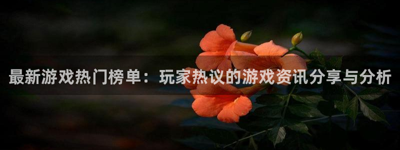 沐春辉达娱乐：最新游戏热门榜单：玩家热议的游戏资讯分享与分析